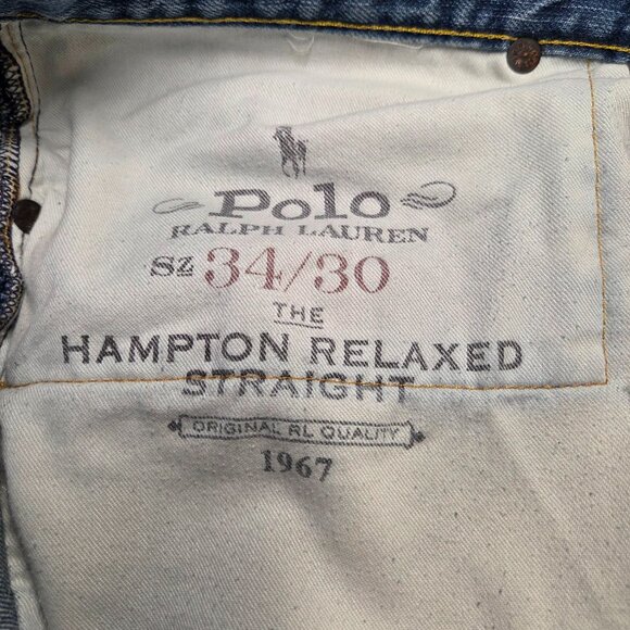 Ralph Lauren Polo Jeans – Hampton Relaxed Straight – Medium Blue – Size 34x30 - Picture 6 of 6